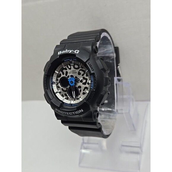 Casio Baby-G BA-120LP-1A Leopard Dial Black Womens Ana Digi Watch New Battery main image 4
